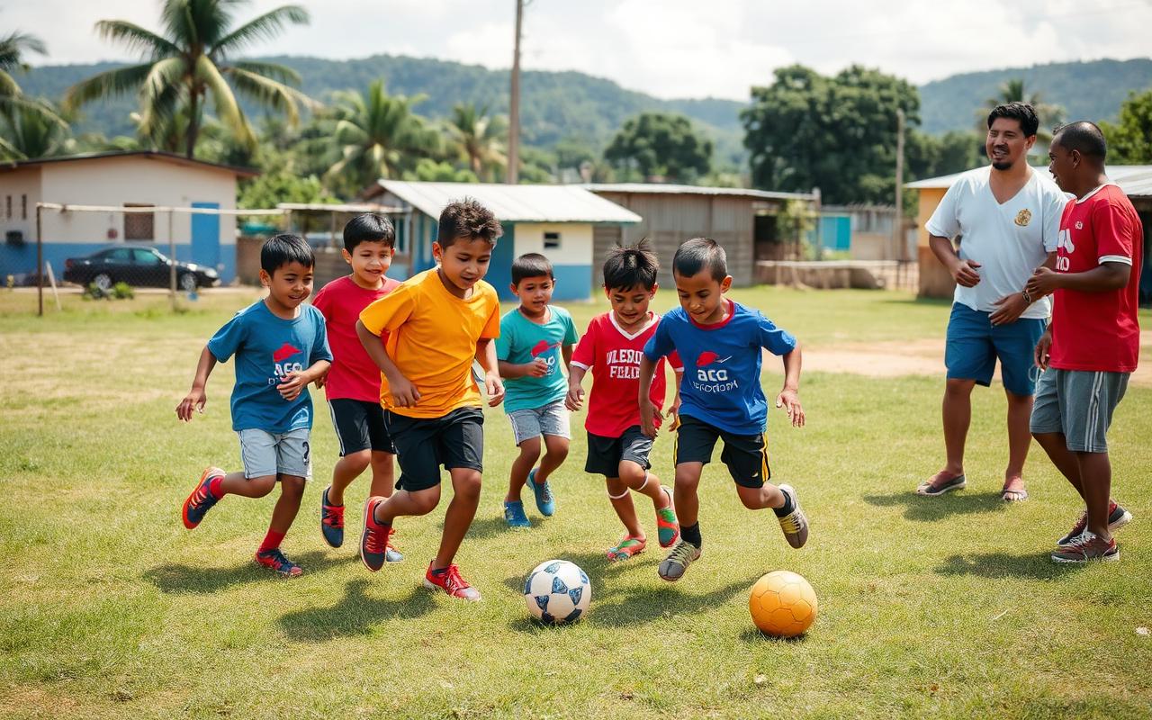 Escolinha de futebol abre vagas para crianças em Godoy Moreira